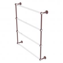 Allied Brass PB-28-30-CA - Pacific Beach Collection 4 Tier 30 Inch Ladder Towel Bar - Antique Copper