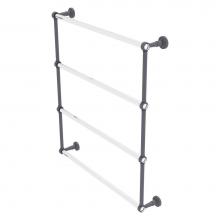 Allied Brass PB-28-30-GYM - Pacific Beach Collection 4 Tier 30 Inch Ladder Towel Bar - Matte Gray