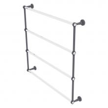 Allied Brass PB-28-36-GYM - Pacific Beach Collection 4 Tier 36 Inch Ladder Towel Bar - Matte Gray