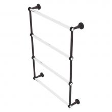Allied Brass PB-28D-24-VB - Pacific Beach Collection 4 Tier 24 Inch Ladder Towel Bar with Dotted Accents - Venetian Bronze