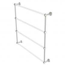 Allied Brass PB-28D-36-SN - Pacific Beach Collection 4 Tier 36 Inch Ladder Towel Bar with Dotted Accents - Satin Nickel