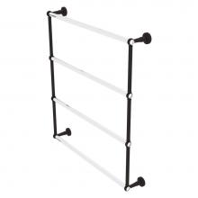 Allied Brass PB-28T-30-ORB - Pacific Beach Collection 4 Tier 30 Inch Ladder Towel Bar with Twisted Accents - Oil Rubbed Bronze