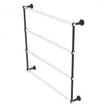 Allied Brass PB-28T-36-VB - Pacific Beach Collection 4 Tier 36 Inch Ladder Towel Bar with Twisted Accents - Venetian Bronze
