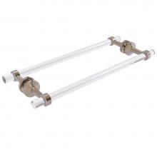 Allied Brass PB-41-BB-18-PEW - Pacific Beach Collection 18 Inch Back to Back Shower Door Towel Bar