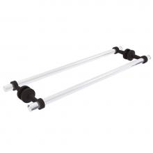 Allied Brass PB-41-BB-24-ORB - Pacific Beach Collection 24 Inch Back to Back Shower Door Towel Bar