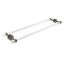 Allied Brass PB-41-BB-30-ABR - Pacific Beach Collection 30 Inch Back to Back Shower Door Towel Bar