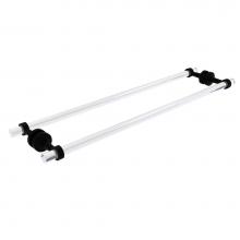 Allied Brass PB-41-BB-30-BKM - Pacific Beach Collection 30 Inch Back to Back Shower Door Towel Bar