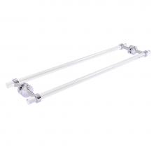 Allied Brass PB-41-BB-30-PC - Pacific Beach Collection 30 Inch Back to Back Shower Door Towel Bar