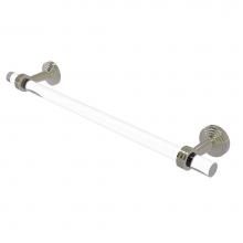 Allied Brass PB-41D-24-PNI - Pacific Beach Collection 24 Inch Towel Bar with Dotted Accents