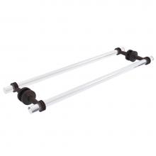 Allied Brass PB-41D-BB-24-VB - Pacific Beach Collection 24 Inch Back to Back Shower Door Towel Bar with Dotted Accents