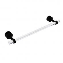 Allied Brass PB-41D-SM-18-BKM - Pacific Beach Collection 18 Inch Shower Door Towel Bar with Dotted Accents