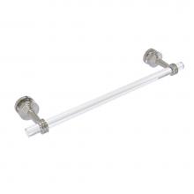 Allied Brass PB-41D-SM-18-SN - Pacific Beach Collection 18 Inch Shower Door Towel Bar with Dotted Accents
