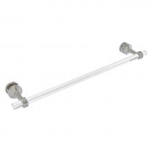 Allied Brass PB-41D-SM-24-SN - Pacific Beach Collection 24 Inch Shower Door Towel Bar with Dotted Accents - Satin Nickel