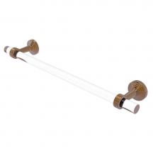 Allied Brass PB-41G-18-BBR - Pacific Beach Collection 18 Inch Towel Bar with Groovy Accents