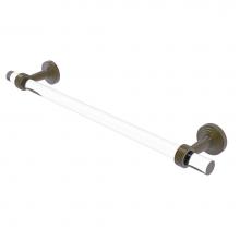 Allied Brass PB-41G-30-ABR - Pacific Beach Collection 30 Inch Towel Bar with Groovy Accents