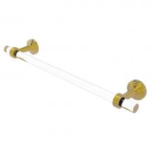 Allied Brass PB-41G-36-PB - Pacific Beach Collection 36 Inch Towel Bar with Groovy Accents