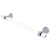 Allied Brass PB-41G-36-PC - Pacific Beach Collection 36 Inch Towel Bar with Groovy Accents