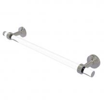 Allied Brass PB-41G-36-SN - Pacific Beach Collection 36 Inch Towel Bar with Groovy Accents