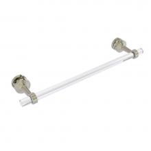 Allied Brass PB-41G-SM-18-PNI - Pacific Beach Collection 18 Inch Shower Door Towel Bar with Groovy Accents