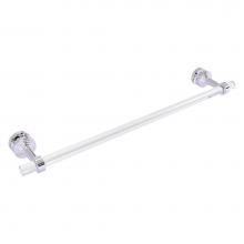 Allied Brass PB-41-SM-24-PC - Pacific Beach Collection 24 Inch Shower Door Towel Bar - Polished Chrome