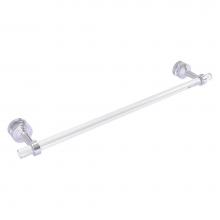 Allied Brass PB-41-SM-24-SCH - Pacific Beach Collection 24 Inch Shower Door Towel Bar - Satin Chrome