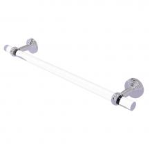 Allied Brass PB-41T-24-PC - Pacific Beach Collection 24 Inch Towel Bar with Twisted Accents