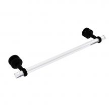 Allied Brass PB-41T-SM-18-BKM - Pacific Beach Collection 18 Inch Shower Door Towel Bar with Twisted Accents