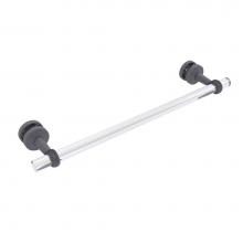 Allied Brass PB-41T-SM-18-GYM - Pacific Beach Collection 18 Inch Shower Door Towel Bar with Twisted Accents