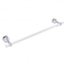 Allied Brass PB-41T-SM-24-PC - Pacific Beach Collection 24 Inch Shower Door Towel Bar with Twisted Accents - Polished Chrome