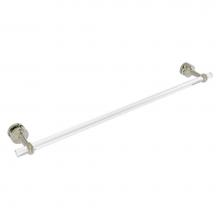 Allied Brass PB-41T-SM-30-PNI - Pacific Beach Collection 30 Inch Shower Door Towel Bar with Twisted Accents - Polished Nickel