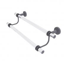 Allied Brass PB-72D-18-GYM - Pacific Beach Collection 18 Inch Double Towel Bar with Dotted Accents