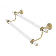 Allied Brass PB-72D-18-SBR - Pacific Beach Collection 18 Inch Double Towel Bar with Dotted Accents