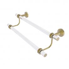 Allied Brass PB-72D-18-UNL - Pacific Beach Collection 18 Inch Double Towel Bar with Dotted Accents
