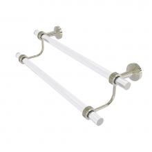 Allied Brass PB-72D-24-PNI - Pacific Beach Collection 24 Inch Double Towel Bar with Dotted Accents
