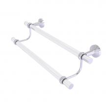 Allied Brass PB-72T-24-SCH - Pacific Beach Collection 24 Inch Double Towel Bar with Twisted Accents