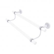 Allied Brass PB-72T-30-WHM - Pacific Beach Collection 30 Inch Double Towel Bar with Twisted Accents