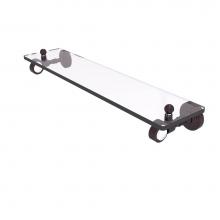Allied Brass PG-1-22-ABZ - Pacific Grove Collection 22 Inch Glass Shelf