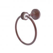 Allied Brass PG-16D-CA - Pacific Grove Collection Towel Ring with Dotted Accents