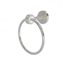 Allied Brass PG-16G-SN - Pacific Grove Collection Towel Ring with Groovy Accents