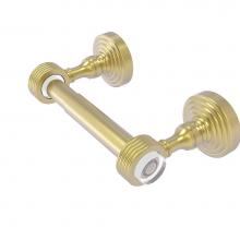 Allied Brass PG-24G-SBR - Pacific Grove Collection Two Post Toilet Paper Holder with Groovy Accents