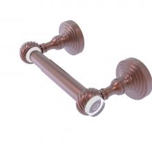 Allied Brass PG-24T-CA - Pacific Grove Collection Two Post Toilet Paper Holder with Twisted Accents