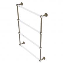 Allied Brass PG-28-24-ABR - Pacific Grove Collection 4 Tier 24 Inch Ladder Towel Bar - Antique Brass