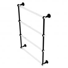 Allied Brass PG-28-24-BKM - Pacific Grove Collection 4 Tier 24 Inch Ladder Towel Bar - Matte Black
