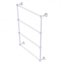 Allied Brass PG-28D-24-PC - Pacific Grove Collection 4 Tier 24 Inch Ladder Towel Bar with Dotted Accents - Polished Chrome