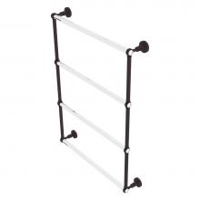 Allied Brass PG-28T-24-ABZ - Pacific Grove Collection 4 Tier 24 Inch Ladder Towel Bar with Twisted Accents - Antique Bronze