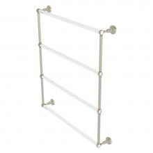 Allied Brass PG-28T-30-PNI - Pacific Grove Collection 4 Tier 30 Inch Ladder Towel Bar with Twisted Accents - Polished Nickel