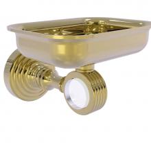 Allied Brass PG-32G-UNL - Pacific Grove Collection Wall Mounted Soap Dish Holder with Groovy Accents