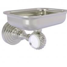 Allied Brass PG-32T-SN - Pacific Grove Collection Wall Mounted Soap Dish Holder with Twisted Accents