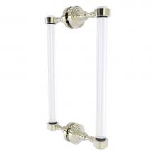 Allied Brass PG-406-12BB-PNI - Pacific Grove Collection 12 Inch Back to Back Shower Door Pull - Polished Nickel
