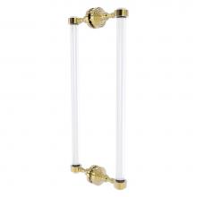 Allied Brass PG-406-18BB-UNL - Pacific Grove Collection 18 Inch Back to Back Shower Door Pull - Unlacquered Brass